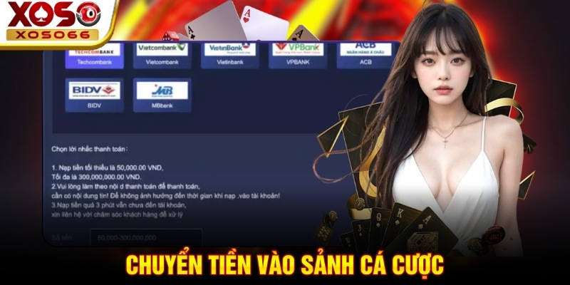 Chuyển tiền vào sảnh cá cược
