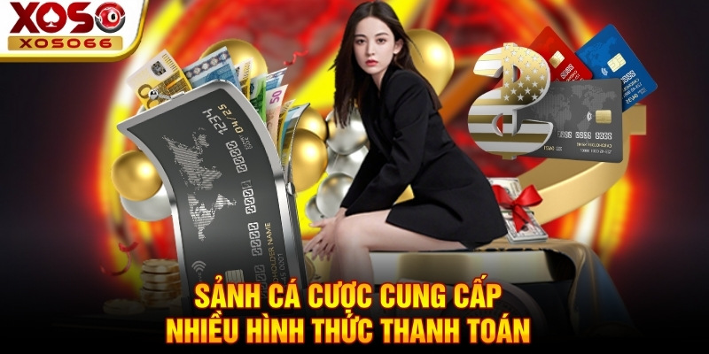 Sảnh cá cược cung cấp nhiều hình thức thanh toán